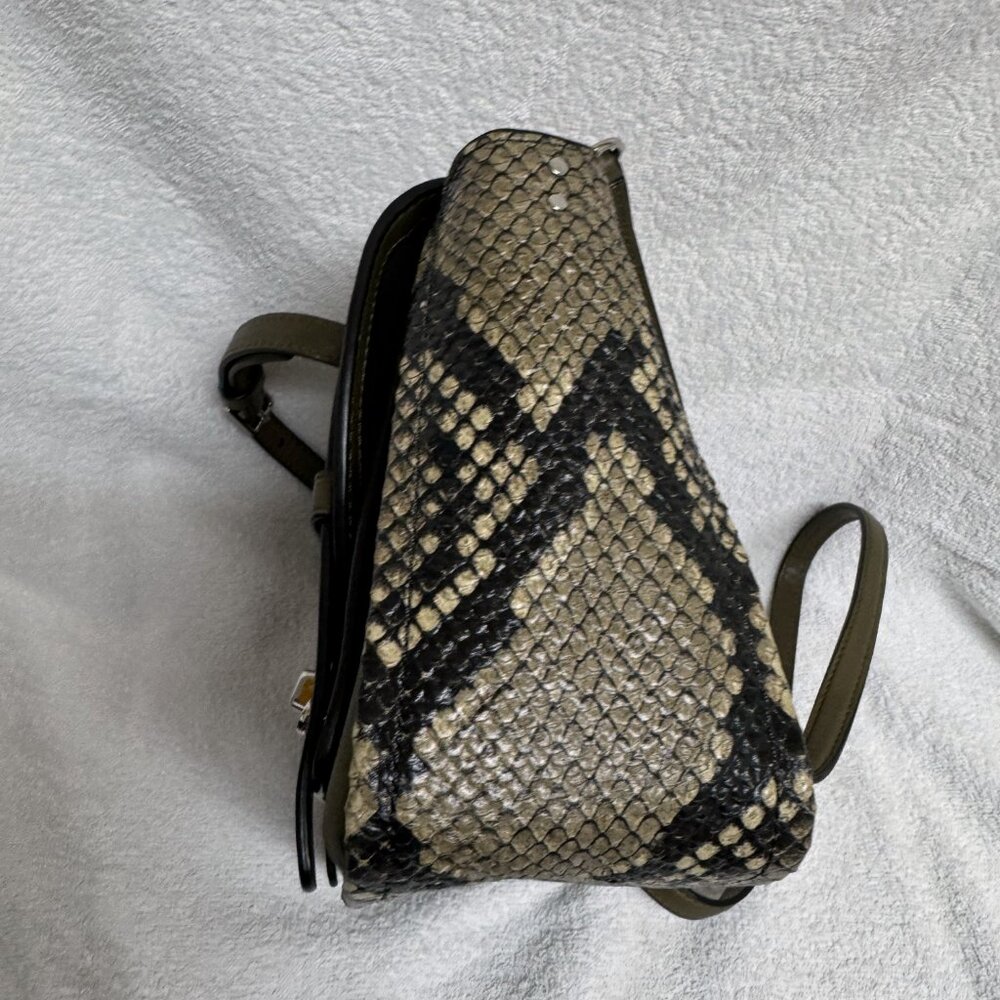 Coach Bleecker Python Mini Messenger Sv/Natural O… - image 8